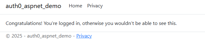 The /authenticated page when you're logged in